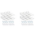 12 Pack Acrylic Floating Sneaker Shelves Clear Shoe Display Stand Room Decor for Display Collectible Shoe&Sneaker.