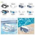 Swim Glasses Wide View Waterproof Outdoor Swimming Goggles with Ear Plug. 
