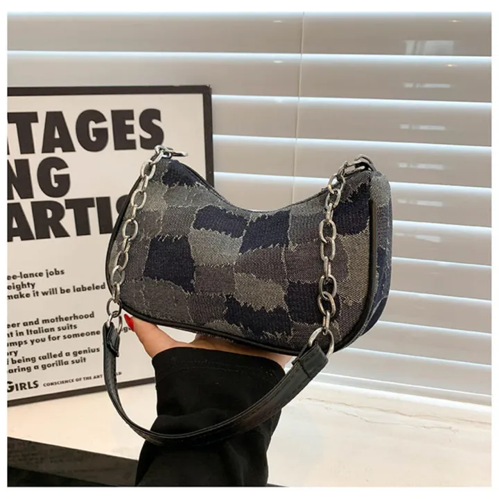 French%20niche%20chain%20bag%20women's%20new%20handbag%20advanced%20all-match%20retro%20one-shoulder%20armpit%20bag%20-%20Image%208