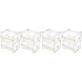 8 Pack Transparent Visible Desktop Multi Washi Masking Tape Dispenser,Tape Cutter,Roll Tape Holder.