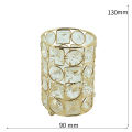 Nail art pen holder crystal glass storage box European and American desktop barrel fashion makeup brush round ornaments wholesale. 