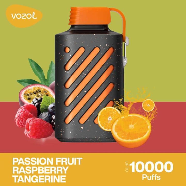 International PRC product E cigarette Vozol Gear vape passion fruit raspberry tangerine 10000 Puffs Disposable Vape Pod - 1 piece