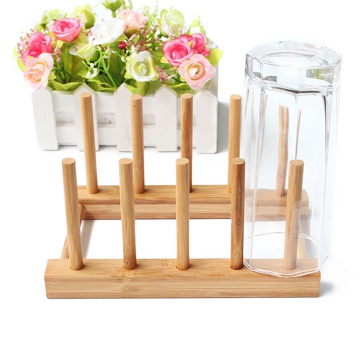 Durable%20Dish%20Rack%20Pots%20Wooden%20Plate%20Stand%20Wood%20Kitchen%20Cup%20Display%20Drainer%20Holder%20-%20Image%204