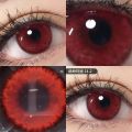 OVOLOOK-1pair(2pcs) Anime Cosplay Color Contact Lenses For Eyes Red Blue Multicolored Eye Color Lens Beauty Colored Eye Lenses. 