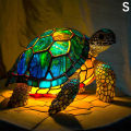 Animal Table Lamp Series,Stained Glass Cat,Dragon,Wolf,Horse,Owl,Dolphin,Turtle,Elephant,Mermaid Table Lamp Night Light Demoo. 