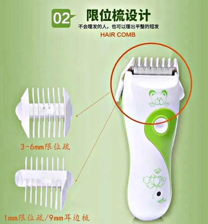 Baby%20Hair%20Trimmer,%20Hair%20Grooming%20Kit%20Charging%20Mode%20Fader%20Child%20-%20Image%202