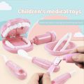 9pcs/set Childhood Education Children Role Playing Early Learning Simulation Hospital Pretend Play Dentist Check Teeth Doctor Toys. 