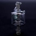 2X 50mL Engine Machine Lubricator Oil Gravity Drip Feed Oiler Clear+Silver.