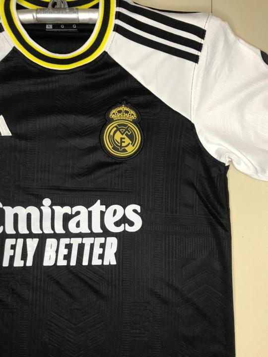 Real%20Madrid%20(With%20Embroidery)%20Jersey%20Football%20Jersey%20Black%20-%20White%20Premium%20Jersey%20-%20Image%202