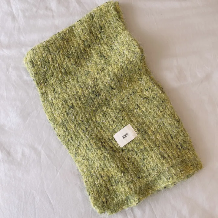 Autumn%20and%20winter%20gg%20letter%20cloth%20label%20soft%20glutinous%20melancho%20knitted%20small%20scarf%20women's%20Korean%20version%20of%20the%20versatile%20green%20warm%20scarf%20little%20red%20book%20-%20Image%207