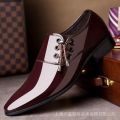 Leather Shoes Men's Social Shoes Business Formal Casual Leather Shoes Pointed plus Size Men's Shoes Breathable Shoes Men's Korean Fashion. 