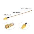 BEVOTOP 2pcs IPEX Cable uFL/u.FL/IPX/IPEX-1 Female to SMA Female WIFI Antenna RF Cable RF1.13/RG178 Pigtail Extension.