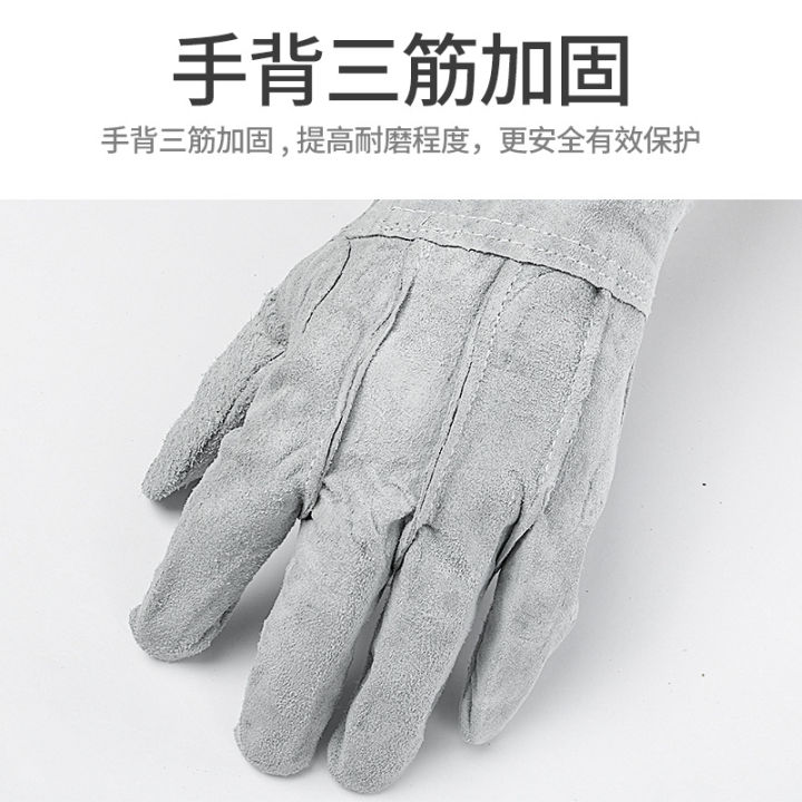 Wholesale%20short%20welder%20hand%20full%20leather%20two-layer%20cowhide%20three-rib%20welding%20gloves%20working%20wear-resistant%20anti-slip%20labor%20protection%20welder%20gloves%20-%20Image%203