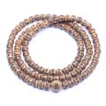 Authentic natural bean wood Tibetan six-character mantra Tibetan Buddhist prayer rosary 10mm unisex bracelet.