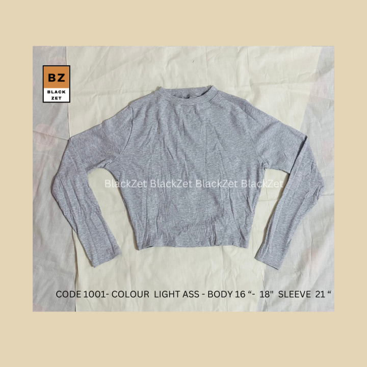 New%20Stylish%20&%20Fashionable%20Full%20Plain%20Sleeve%20Round%20Neck%20Crop%20Tops%20Blouse%20for%20Women%20-%20Image%203