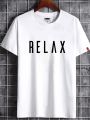 Relax   Maroon Fashionable New Desing Digital printed Boys T-shirt/ Tshirt For Men/ T-shirt. 