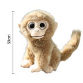 Deform-resistant Stuffed Toy Adorable Plush Monkey Doll with Big Eyes Long-tailed Stuffed Toy for Southeast Asian Buyers Plush Monkey Toy. 