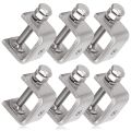 6Pcs C Clamps,U Clamps for Metal Working, Small Desk Clamp. 