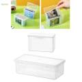 Photo Storage Box Embellishment Keeper with Lid Portable Dustproof Container for Photos Label 220ml. 
