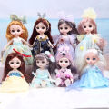 8 points multi-joint replaceable Molly Girls Doll Set 17cm Constant Tide Confused Barbie Doll Toy.