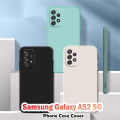 Original For Samsung Galaxy A52 5G Silicone Full Cover Case Dirt resistant Phone Case Cover. 