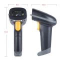 2.4G Wireless Handheld Barcode Scanner Bar Code Reader with Receiver USB Cable for Supermarket Library Express Company Retail Store Warehouse.