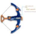 Outdoor Game Safety Soft Launcher Children Bow and Arrow Model Toy 12 Continuous Launcher Fun Crossbow. 