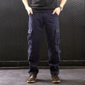 Men's  Pants Cotton  Cargo  Pants Multi cket  Hop Joggers Streetwear Overalls   Trousers 44. 
