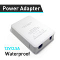 Power Supply AC/ DC Adapter 12v 2A Rain Proof for CCTV. 