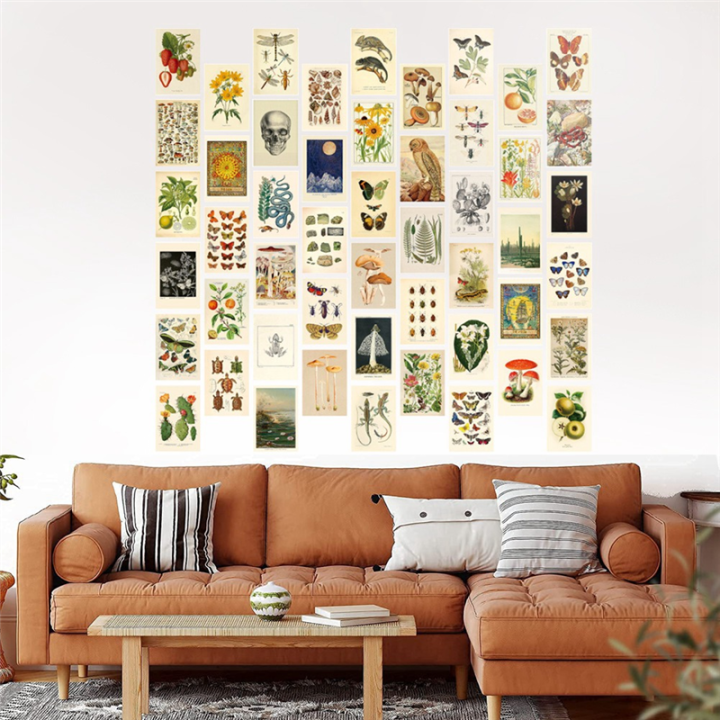 Vintage%20Aesthetic%20Wall%20Collage%20Kit%20-%2050%20Mini%20Botanical%20Collage%20Art%20Posters%20(4X6Inch),%20for%20Photo%20Wall%20-%20Image%204