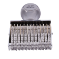 6X 12 Band Self Inking Rubber Stamps Numbering Machine, Grey White.