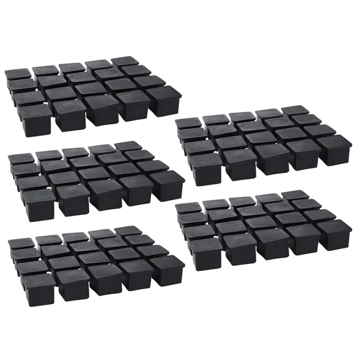 100Pcs%20Square%20Chair%20Table%20Leg%20Foot%20Rubber%20Covers%20Protectors%2025mm%20x%2025mm%20-%20Image%202