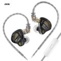 Cca Pla13 Metal Wired Headphone In Ear Monitor Earbuds Earphone Hifi Music Bass Best Sport Orthodynamic Headset With Microphone.