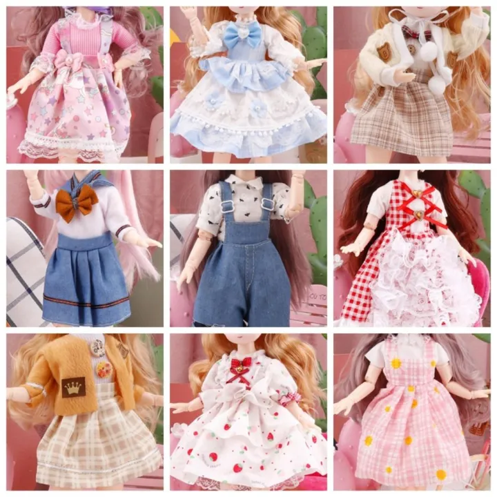BJD%20Dolls%2030cm%20Anime%20Doll%20Clothes%20Full%20Set%201/6%20Bjd%2023%20Joint%20Movable%20Body%20Doll%20Girls%20Dress%20Up%20DIY%20Toys%20Reborn%20Kawaii%20-%20Image%202
