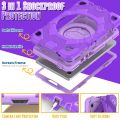 Spider Rotation Handle Silicone Hybrid PC Tablet Case For Samsung Galaxy Tab A9.