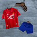 Man U Retro Jersey With Shorts - Player Edition Jersey - Man U FC - Home/Away Kit - Special Fan Version Retro Jersey With Shorts Club Jersey 2024/2025 - Thai Fabrics - Short Sleeve - New Football Jersey - UEFA Champions League 2025 Design - Premium. 