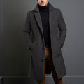 Autumn Winter Men's Trench Coats Luxury Male Mid-Long Warm Wool Jackets Casual Mens Business Comfortable Overcoat Clothing.
