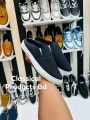 Short Loafer style rubber sole winter and summer windproof shoes for men.