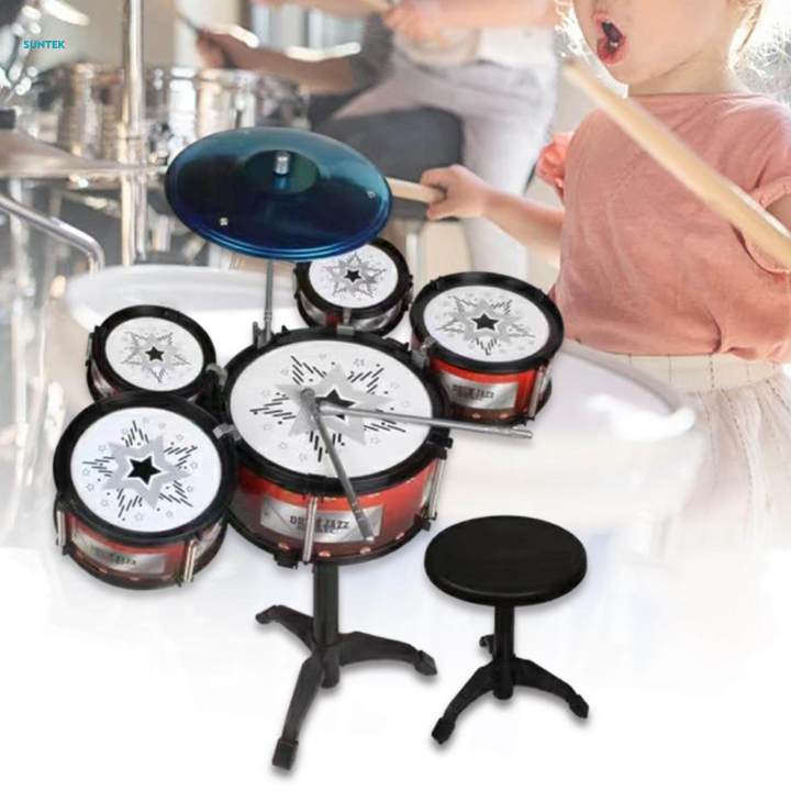 Childrens%20Simulation%20Drum%20Toy%20Boys%20Girls%20Sensory%20Toy%20Toddlers%20Jazz%20Drum%20Set%20-%20Image%202