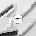 KOGEEK Extension-type Nonslip Long Handled Scrub Brush Corner Brush Scrubber Floor Scrubber Brush Utility Cleaning Brush Extension Pole Stretchable Length Detachable Brush Head 180-degree Adjustment Removable Long Handle. 