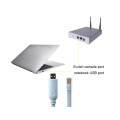 1.8M USB To RJ45 For Cisco USB Console Cable Debug Line For Cisco H3C HP Arba 9306 Huawei Router Rollover Console. 