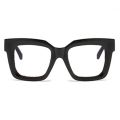 Womens Reading Glasses Oversized Square Fashion Eyeglasses Frame Luxury Brand Anti Blue Light Transparent Prescription Glasses. 