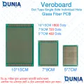 Veroboard Dot Type Single Side individual Hole Glass Fiber PCB Prototype Project Board Circuit Board Vero Board Perfboard Arduino DIY. 