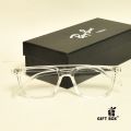 New Men Fashion Eyeglasses Best glasses Reading Classic Design New Transparent glass Best Premium Quality Man Endgame Cutout White -Eyeglass Glass Latest Trends Eye Glass Frame Unisex Reading glasses.