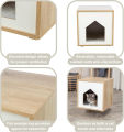 Cat House TRIXIE Isa Indoor Cat Condo, Modern Cat Bed Side Table & Nightstand, Cat Hideaway Cave without Cozy Cushion16x20. 