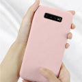 Tokifu Samsung Galaxy S10 Plus Casing The New Liquid Silicone Phone Case All-inclusive Shockproof Back Cover.