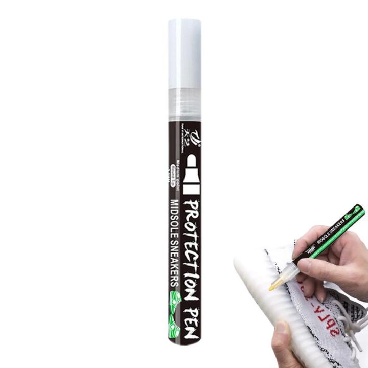 White Trainer Pen Trainer Whitener Pen Midsole Marker Cleaner Shoes Sneakers Repair Paint Leather Pen Decontamination Cleaning