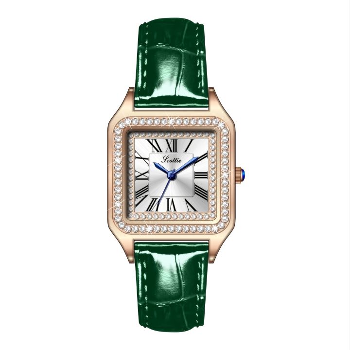 Women's%20Quartz%20Watch%20Real%20Leather%20Roman%20Alphabet%20Dial%20With%20Rhinestones%20Waterproof%20Scratch%20Resistant%20Watch%20Valentines%20Gift%20-%20Image%205
