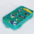 QUANBU 4X 13 Grids Tool Box Double-Side ToolBox Organizer Storage Box Multifunction Tool Case for Small Components.