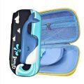 Qitong BLAC WHIKEBig Capacity 3D Pencil Pen Case Pencil Box Office College School Large Storage High Capacity Bag Pouch Holder Box OrganizerAE. 